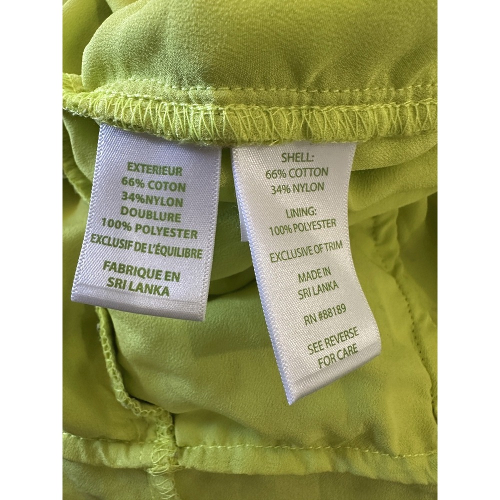 Lilly Pulitzer Celyn Romper Lime Ricky Lace Cotton Blend Size 0 Resort Vacation - Picture 6 of 13